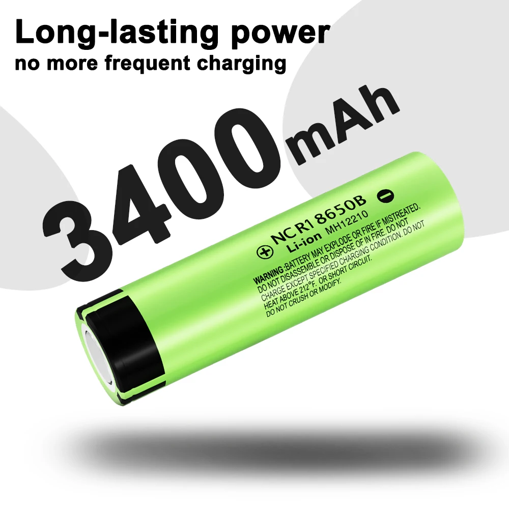 Liitokala 2025 NCR18650B 100% New Original 3.7v 3400mah 18650 Rechargeable Lithium Battery For Flashlight Batteries