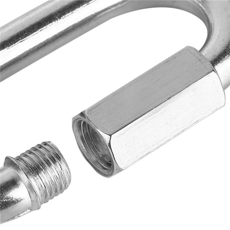 

2025 Trend 24 Pcs Quick Link M4 4MM Stainless Steel Chain Connector,Heavy Duty D Shape Locking Looks For Carabiner, Max.Load 500