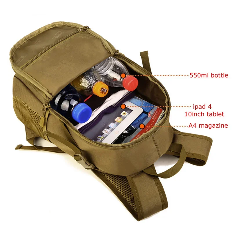 15L Travel Tactical Outdoor Backpack Mini Small Waterproof Camping Hiking Fishing Hunting Bag Climbing Women Men Rucack Daypack