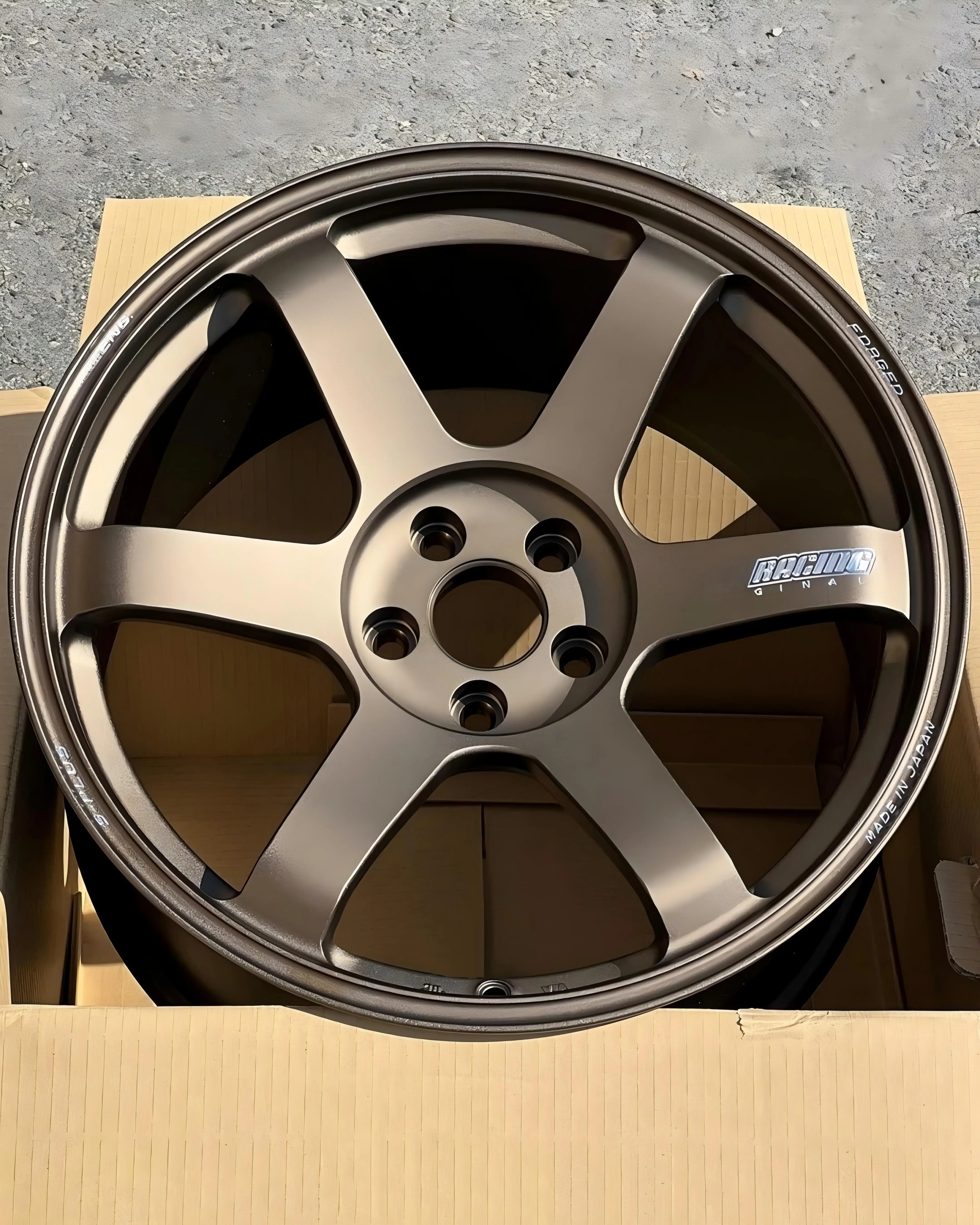 6061-T6 Custom Bronze Forged Alloy Wheels 18-19 Inch Lightweight Track Performance Rims for Sport Compact Cars