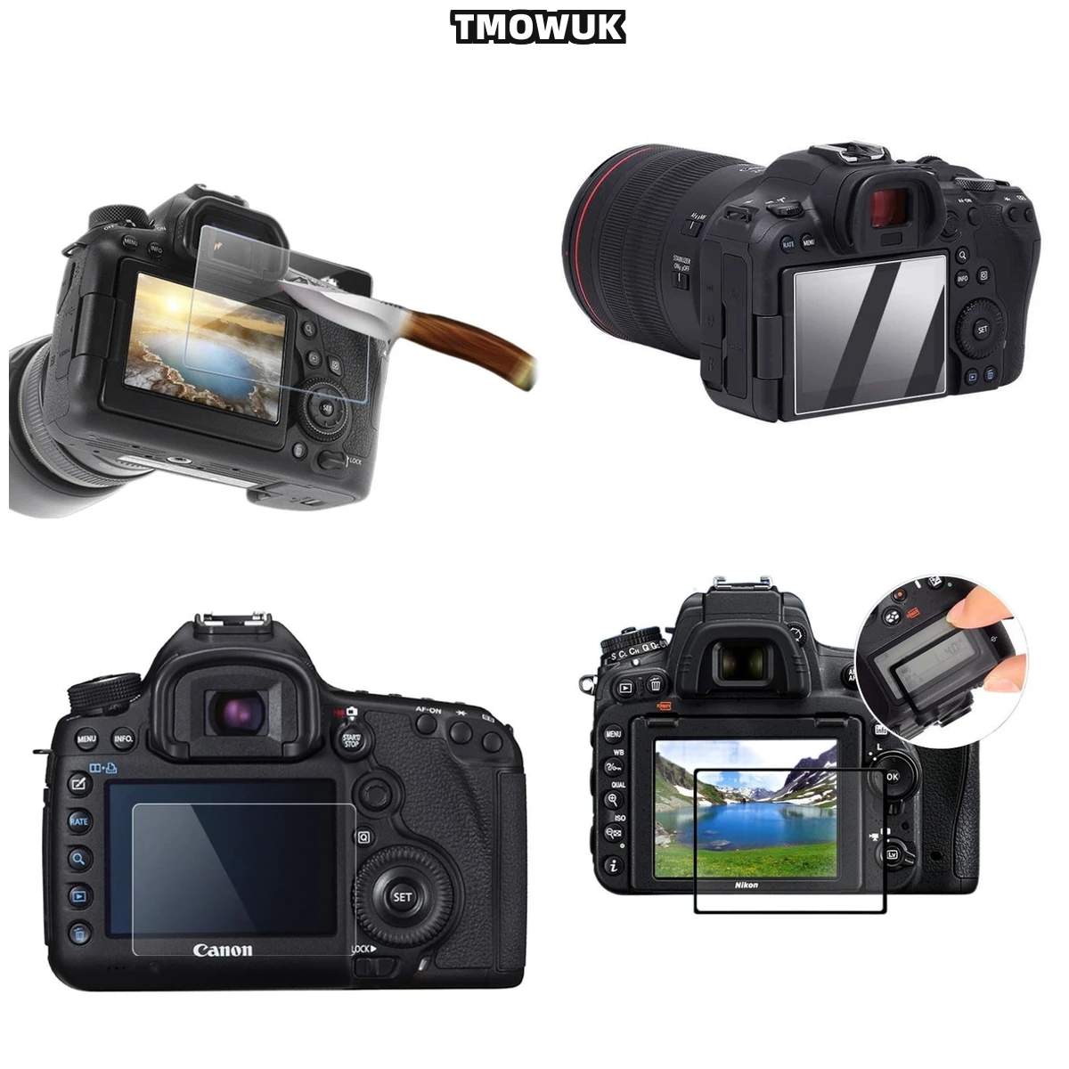 

For Canon 5D3 5D4 5DR 5DS 1DX 9H Hardness HD Clear Tempered Glass LCD Screen Protector Anti-Scratch Guard Film