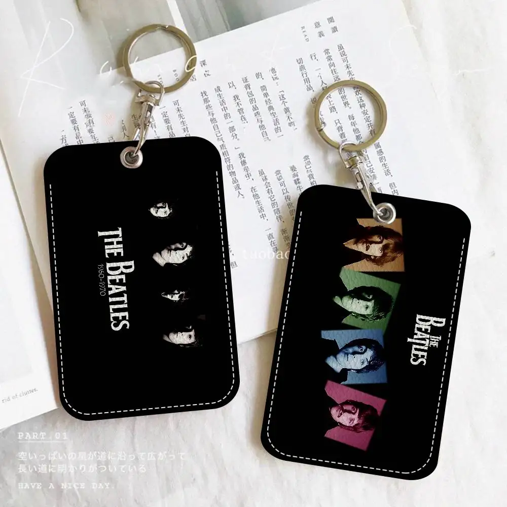 

Персонализированный держатель для карт Band The-B-Beatles, подходит для девушек, чехол для карт, держатель для бейджей, брелок для ключей
