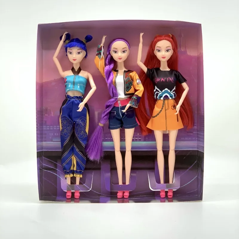 

2025K-POP Devil Hunters' Team Ручной виниловый прилив Dew Mimilla Zoe для игры с куклами в глухой коробке.