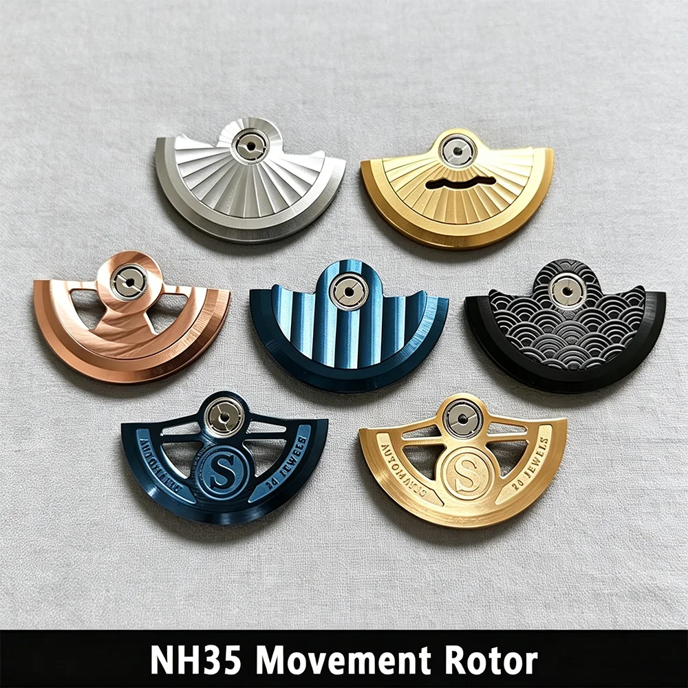 

NH35 Oscillating Weight Rotor Featured Rotor For NH38 NH39 7S36 4R36 NH35 Movement Pendulum Weight Watch Mechanical Refit Part