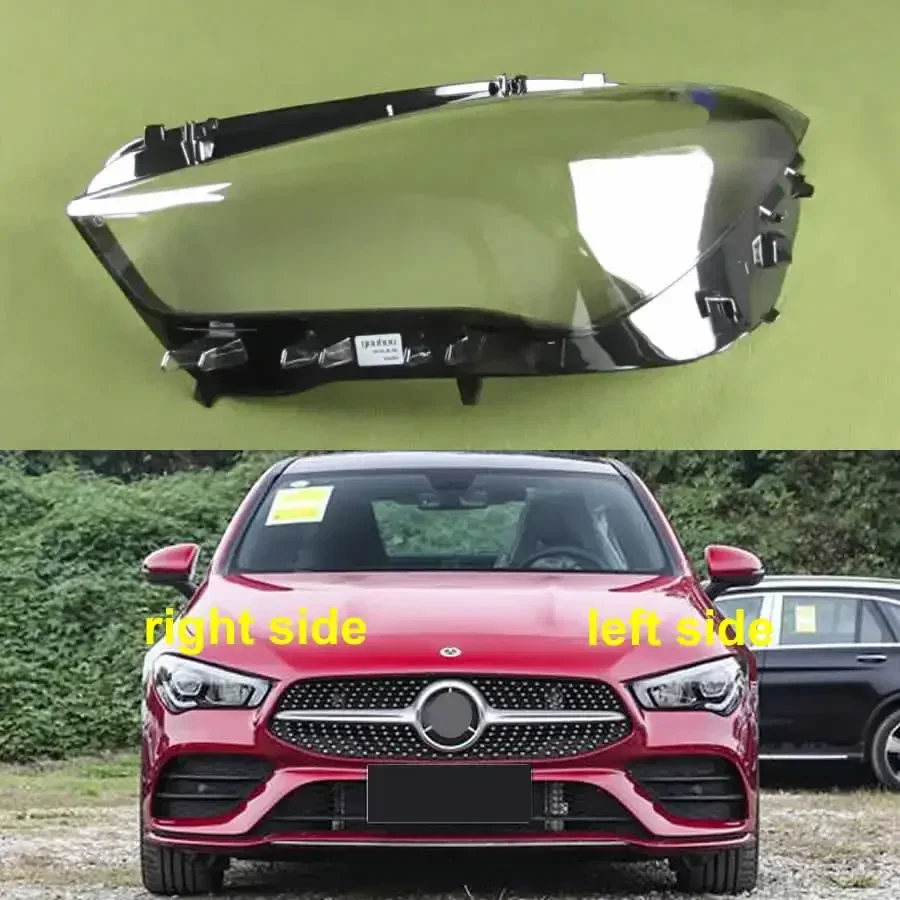 

For Benz W118 CLA 2020 2021 Headlight Cover Transparent Lampshade Lamps Headlamp Shell Plexiglass Replace Original Lens