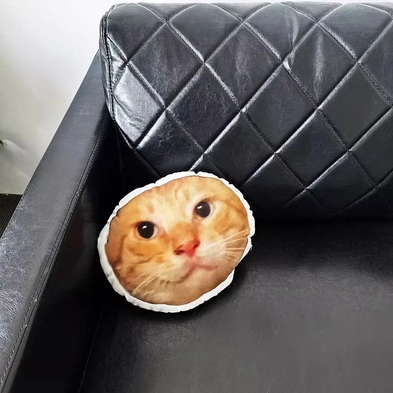 Pillow round head, throw pillow funny