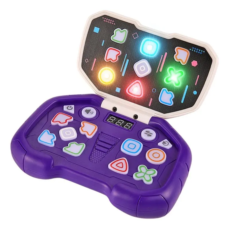 Rhythm Master Kids Training Game Machine-Flip Handheld Dance Mat Level Challenge, Stress Relief Functionality