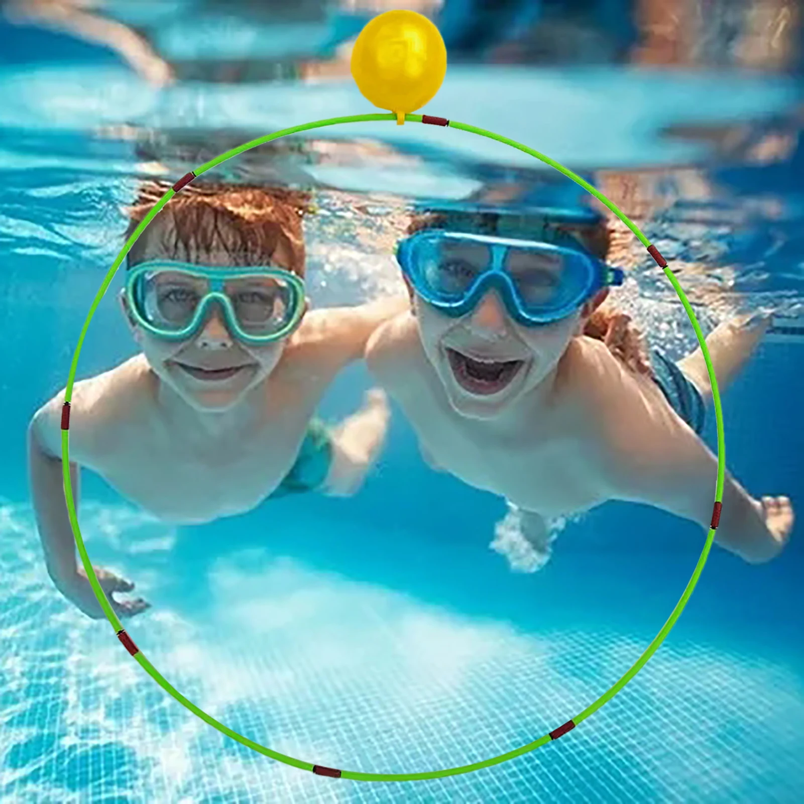 Diving Swim Rings Pool Toy Under Water Dive Swimming Through Games For Summer Pool Hoop Swimming Thru Underwater Games For Kids