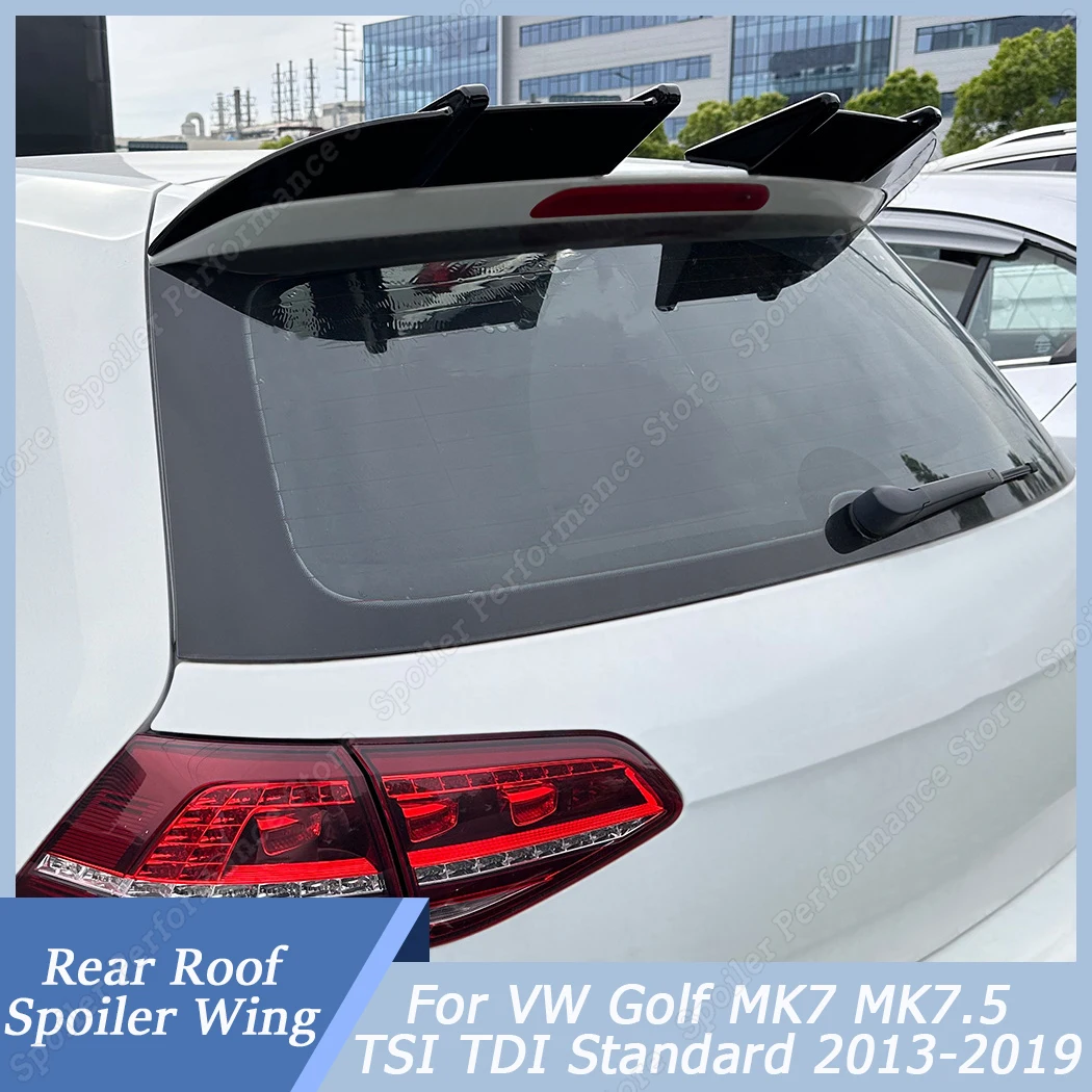 

Rear Roof Spoiler Wing For VW Golf MK7 MK7.5 TSI TDI Standard 2013-2019 Car Rear Roof Spoiler Wing Trunk Tail ABS Replacement