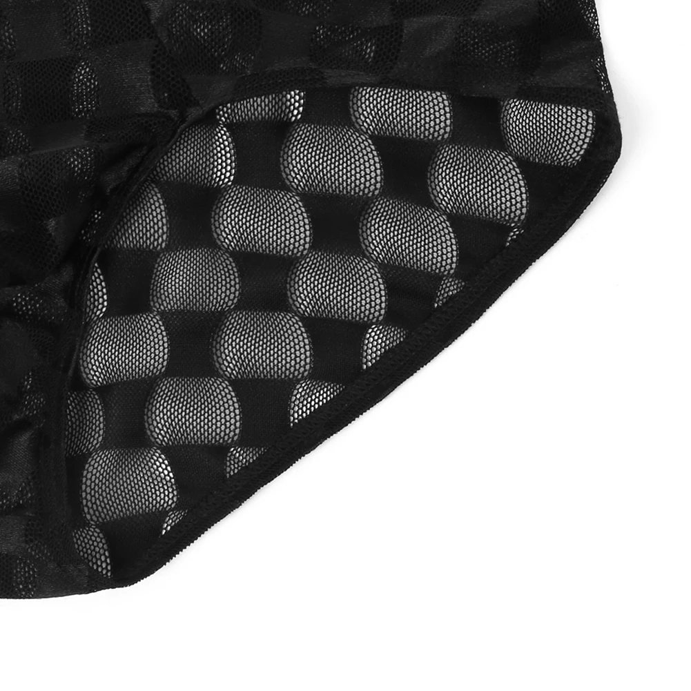 مريحة مثير شبكة الملابس الداخلية شبكة الملابس الداخلية 3XL مثير سراويل بوكسر الذكور الملابس الداخلية العادية طول الملابس الموسمية #2