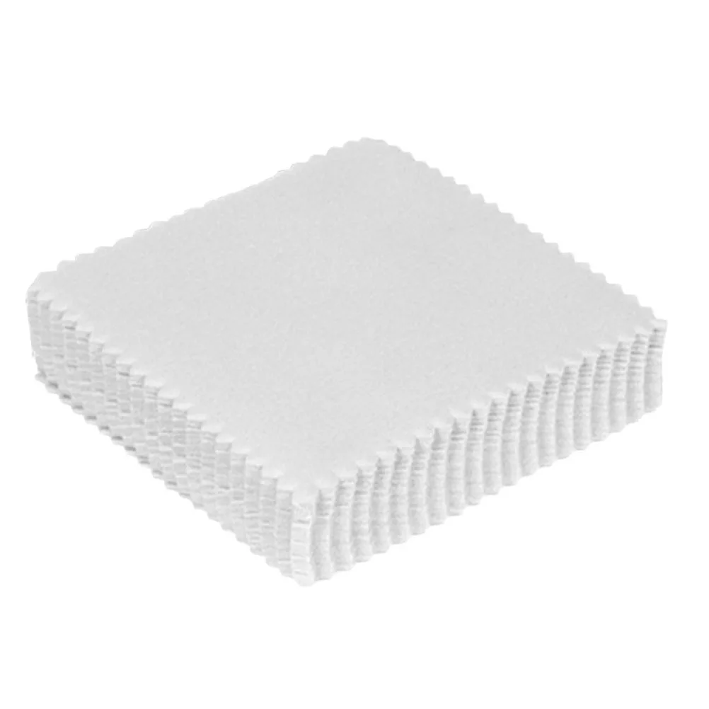 

50pcs JewelryCleaningCloth SoftPremiumMaterial SilverJadePolishing CompactDurableDailyUse CleaningSupplies Tool