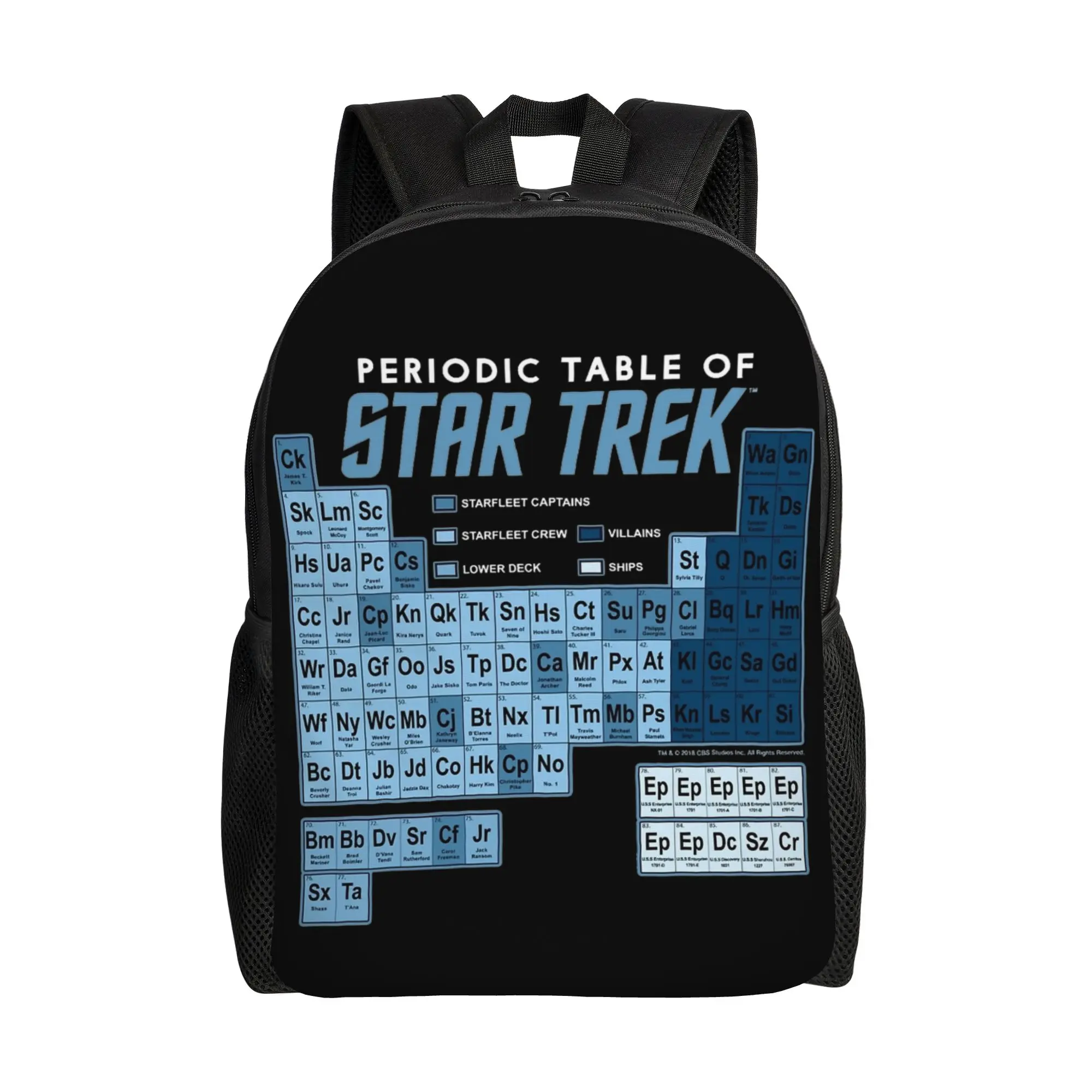 

Рюкзак Stars Treks Vintage Periodensystem von Fashion Backpack для активного отдыха, учебы и работы, для мужчин и женщин, студенческий, холщовый.