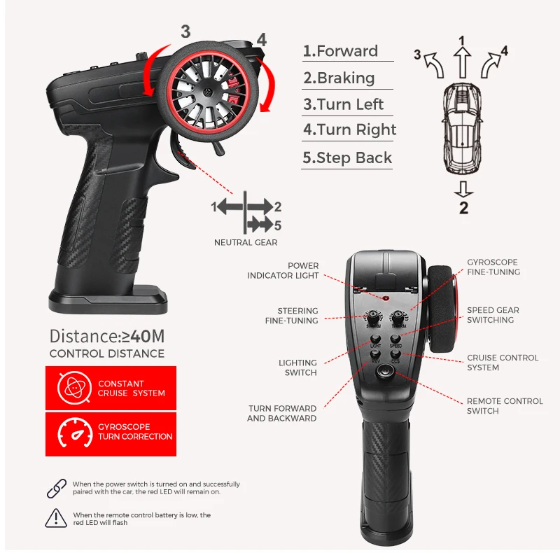 Il più nuovo WLtoys K4308 MINI RC Auto 1/43 Con Luci 2.4G Auto Sportiva di Controllo Remoto Alla Deriva Auto a Quattro Ruote motrici Modello Regalo