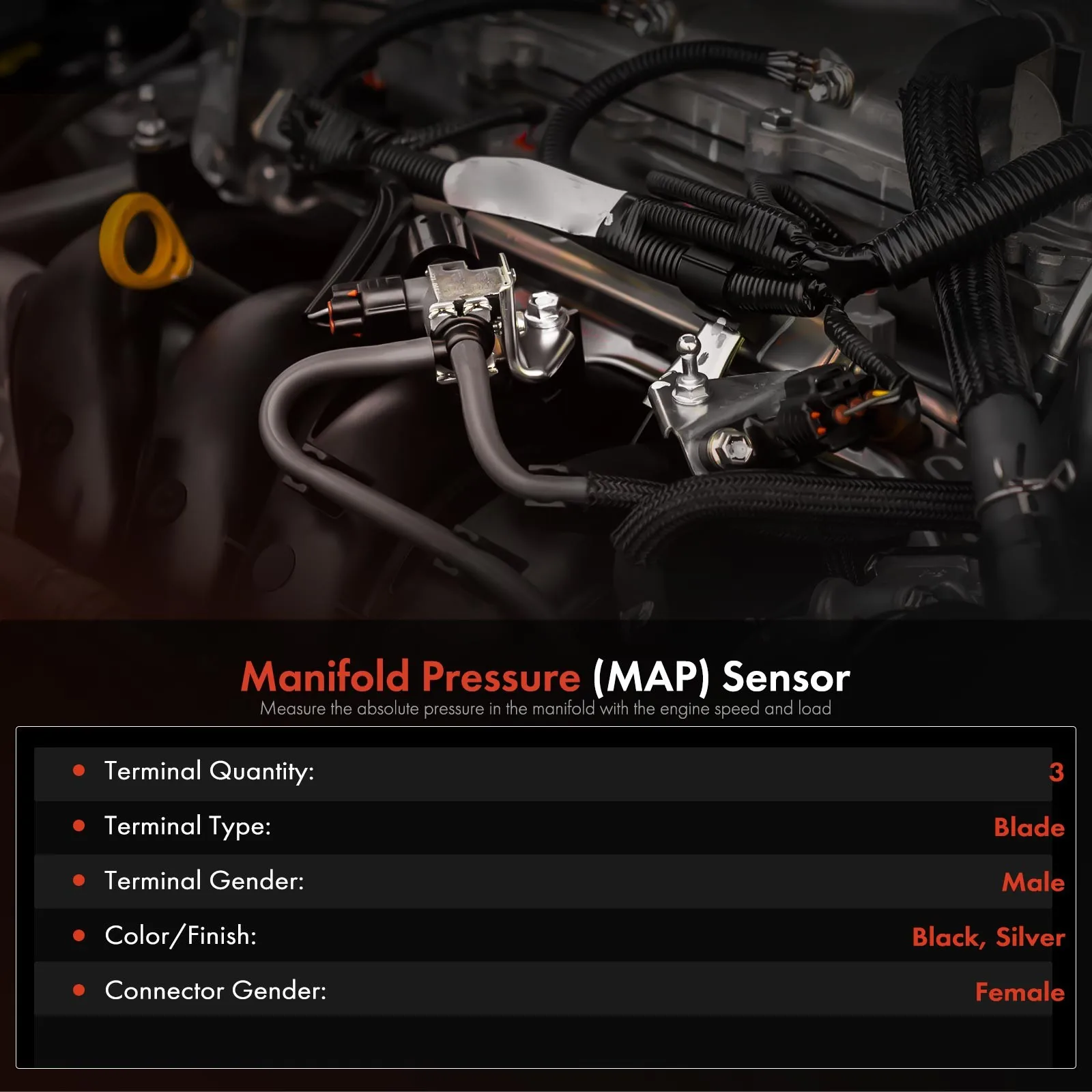 لمستشعر الضغط لفوكسهول/أوبل أسترا كورسا ميريفا زافيرا موكا تشيفي كروز 45PP3-5