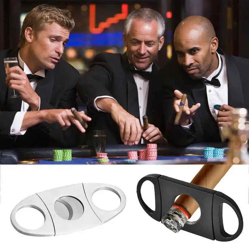 Sigaar Cutter Rvs Sharp Cigar Cutter Handleiding Sigaret Breaker Klassieke Cutter Sigaar Schaar Draagbare Roken Items