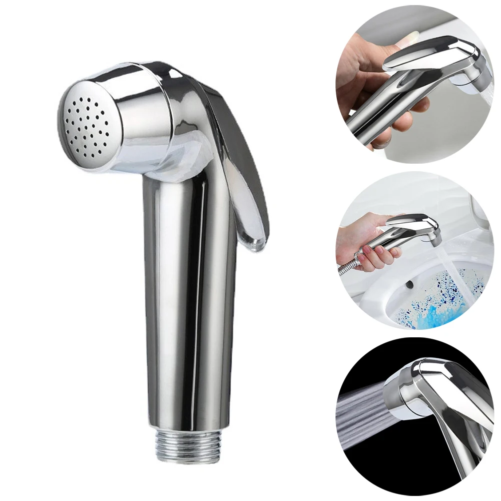 

Toilet Sprayer Head Stainless Steel Hand Bidet Faucet For Bathroom Hand Sprayer Shower Head Bathroom Pressurized Sprayer