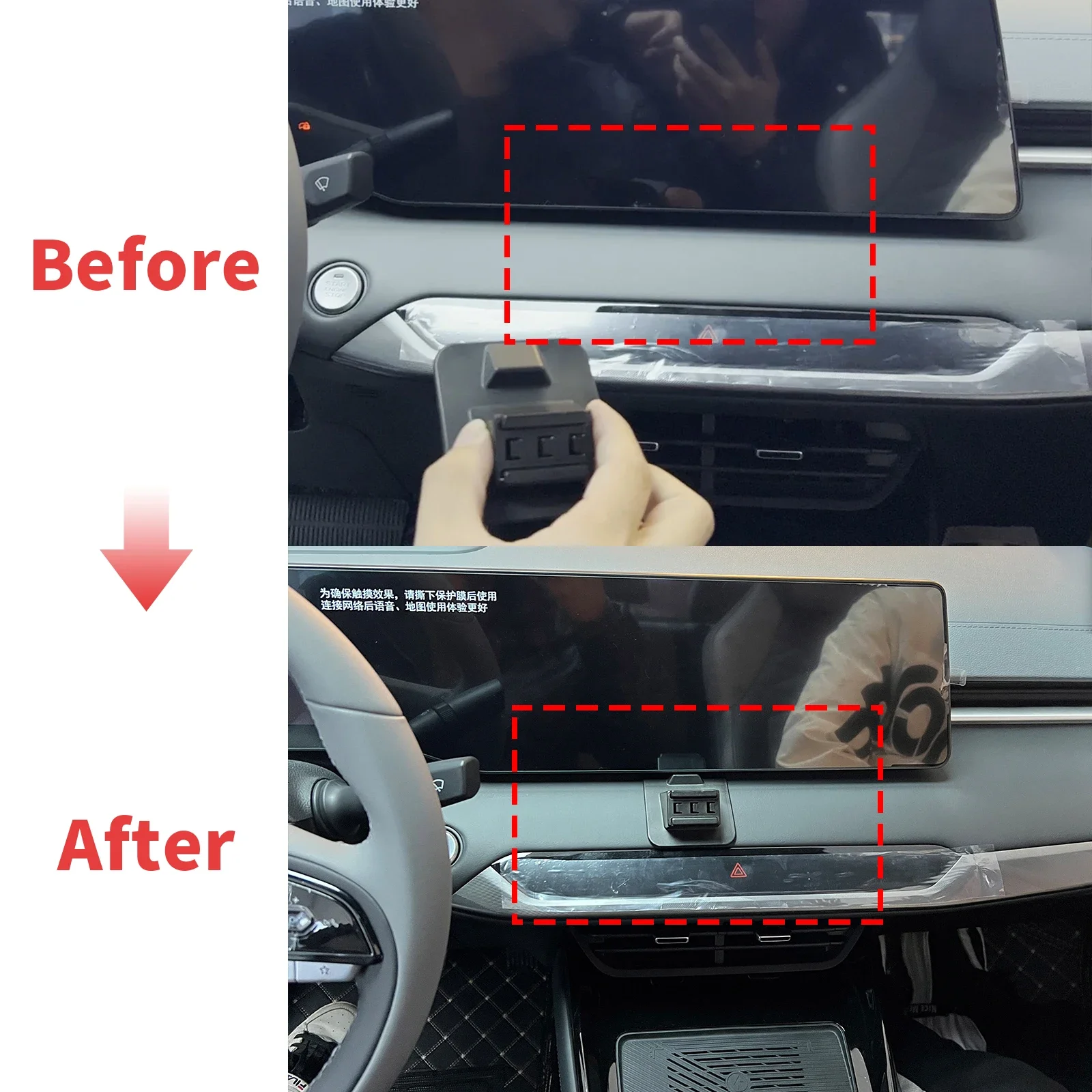 

​​fit for Changan Raeton Plus Volga C40 2023~2025 Car Phone Holder, Dashboard Screen Mount Bracket Easy Installation​​