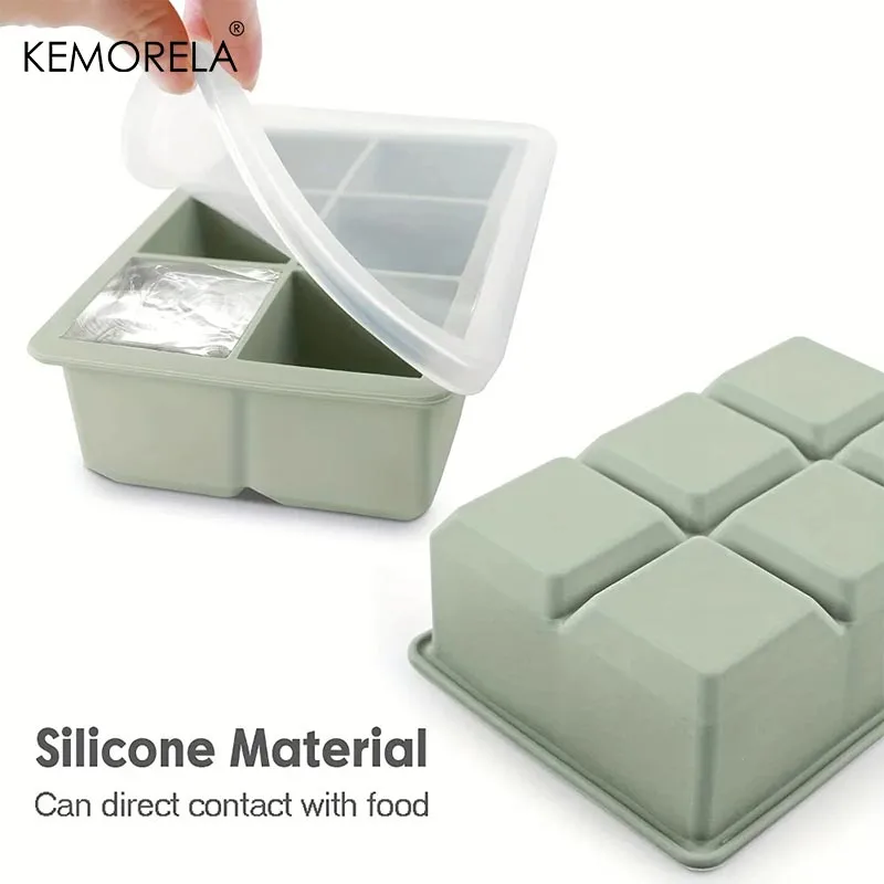 6/15 Silicone Mold Grid Ice Cube Tray Silicones Easy-Release DIY Ice Cube Maker Mould Forms For Bar Ice Production Silicone Mold