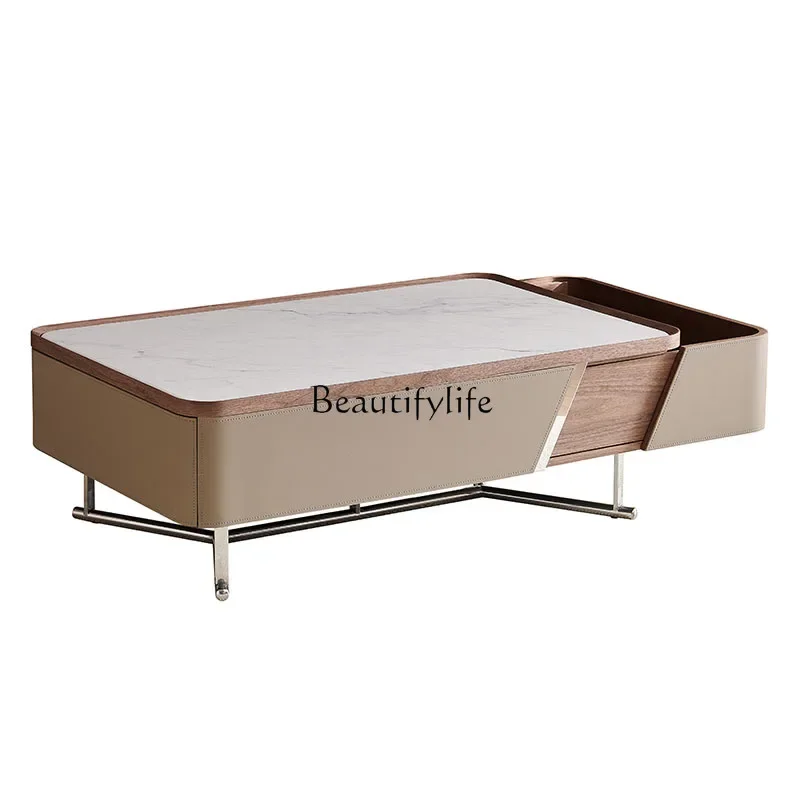 

FG26Coffee table 2024 new living room household small apartment marble minimalist creative high sense