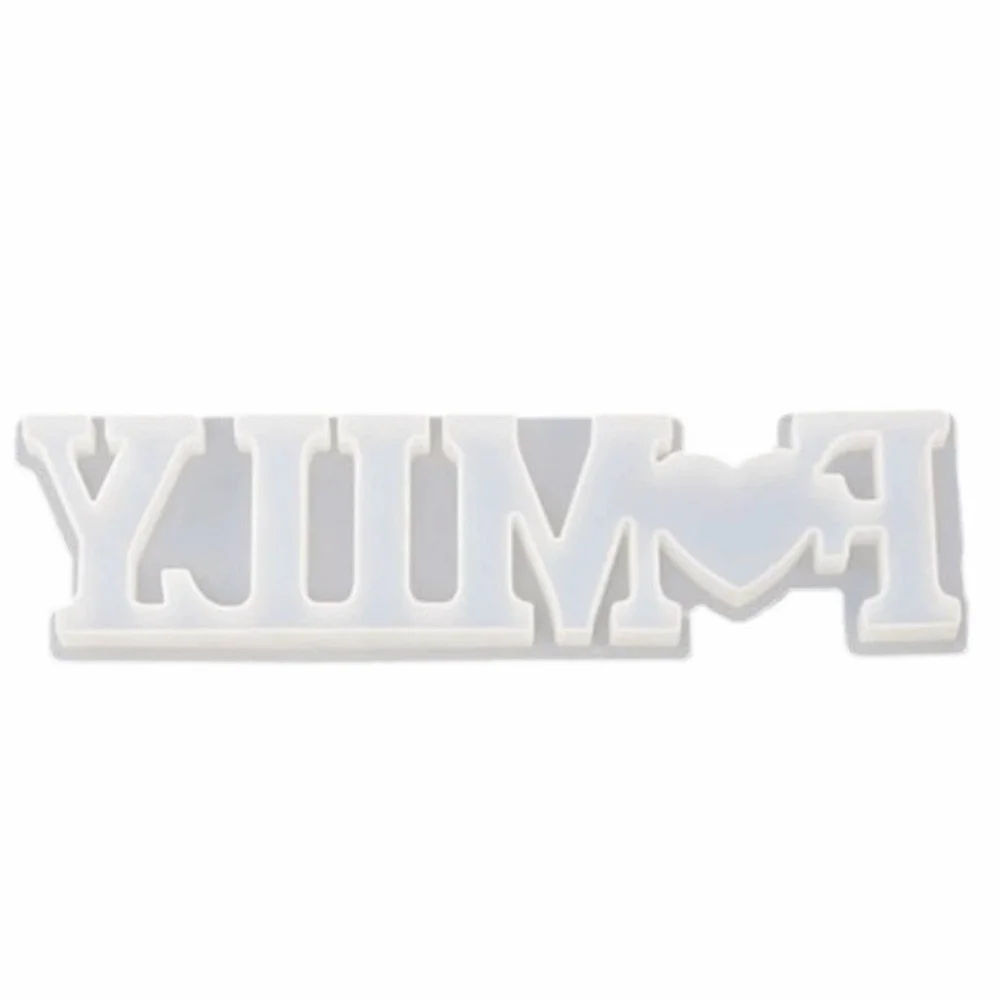 

Casting Molds Heart Shape Silicone Love Mold English Letters Handmade Candle Mold Non-stick Romantic DIY Resin Crafts Office