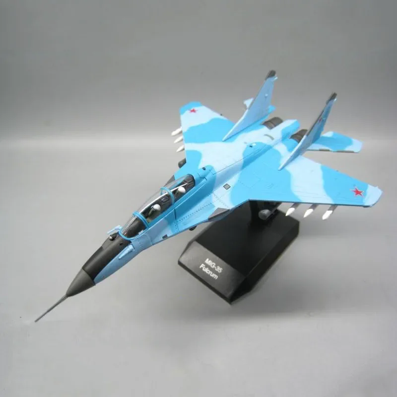 

1/100 Scale Russia Fulcrum MIG-35 Aircraft Airplane Fighter Models Children Toys for Display Show Collections