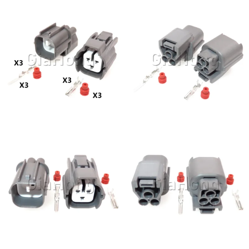 1 Set 3 Ways AC Assembly Auto Parts 6189-0131 Car Pressure Sensor Sealed Connectors Automobile Camshafts Wire Cable Socket