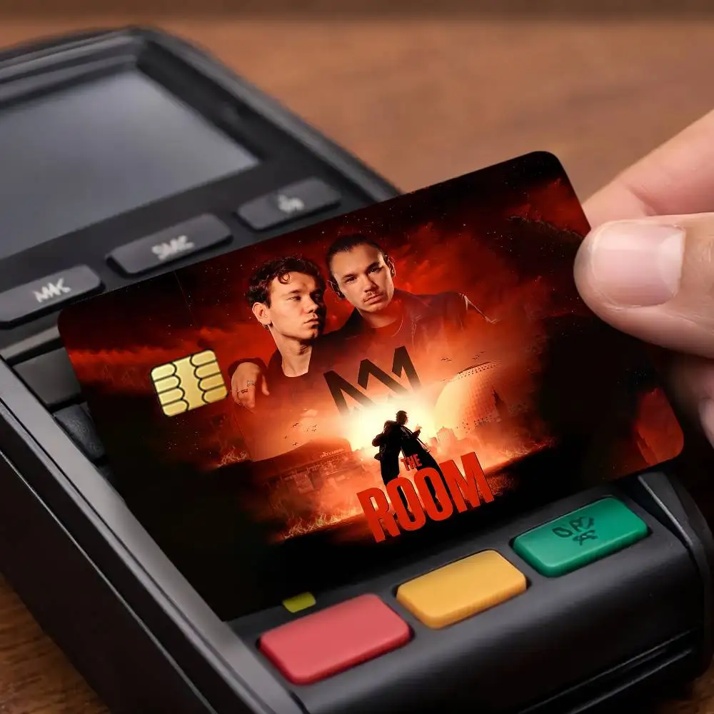 Band M-Marcus and M-Martinus Credit Decorative Card Stickers Suitable For Bank Cards Metro Transit Anti-scratch Gift 4PCS