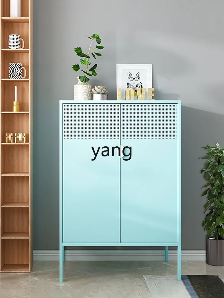 Yjq Household Wardrobe Balcony Storage Sun Protection Moisture Proof Living Room Bedroom Storage Dining Side Cupboard