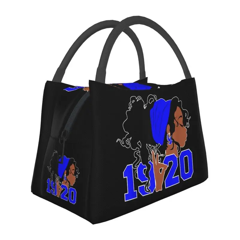 Zeta Phi Beta Lunch Box Women Leakproof African American Thermal Cooler Food Insulated Lunch Bag Travel Work Pinic Container