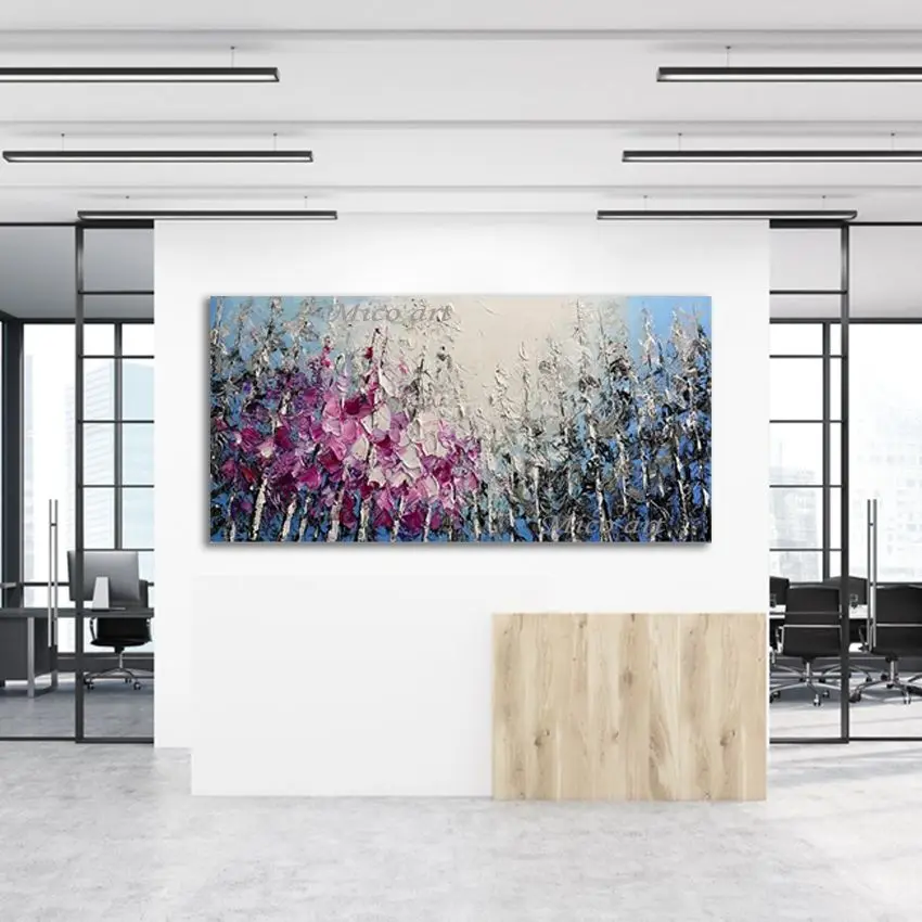 

Холст Абстрактные Фотографии Деревьев Толстый Акрил Ручной Работы Природный Пейзаж Картина Без Рамки Открытый Настенное Художественное Украшение Искусства