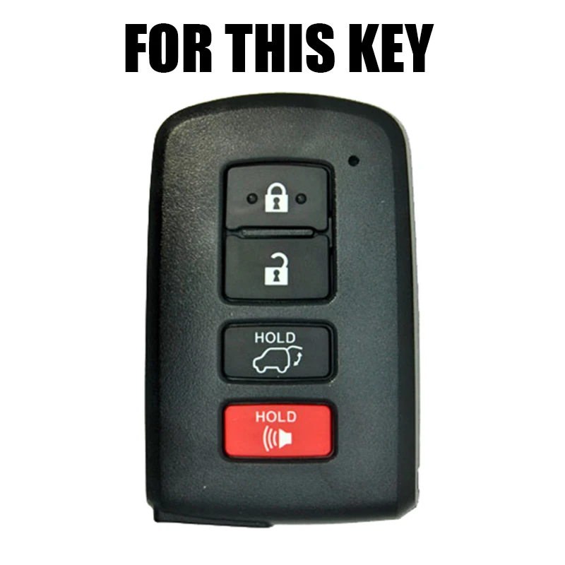 For Toyota Camry Corolla Rav4 Land Cruiser Avalon Auris Highlander Prius Silicone Remote Key Case Fob Cover 4 Button