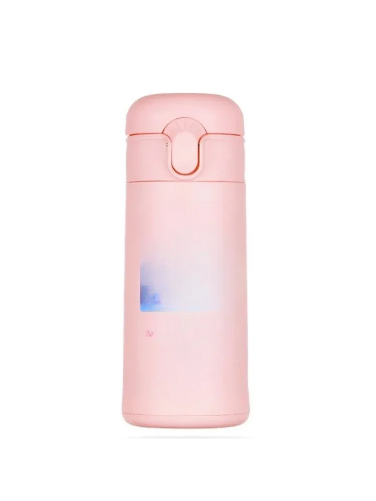 

400ml Calcified Glass Water Cup Boys Girls Straw Water Bottle Portable Travel Cup Insulation Drinking Bottles