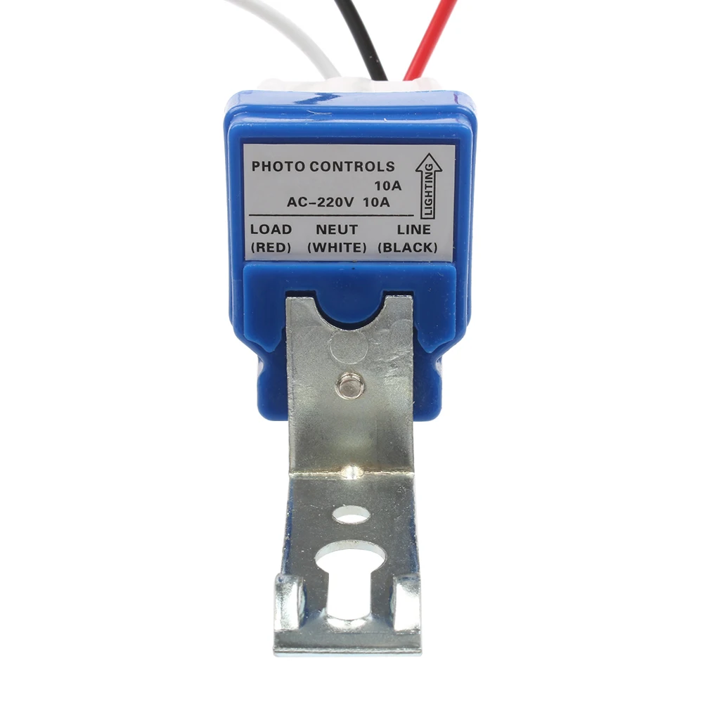 Nuovo interruttore sensore fotointerruttore AS-10 10A Auto On Off fotocellula controllo lampione AC/DC universale 12V 24V 220V