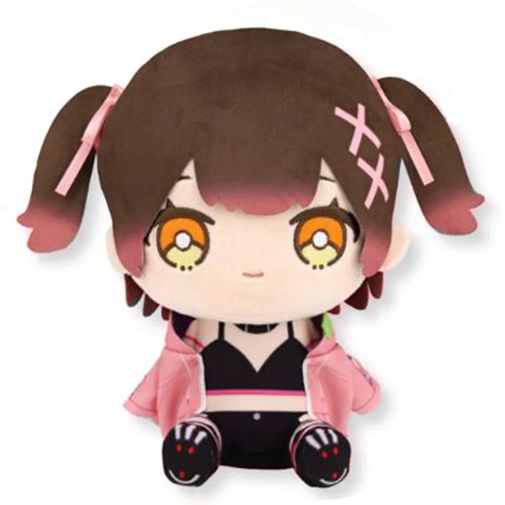 

Cute Japan Anime Hololive Friends With U Roboco Robocosan Open Pink Hoodie Outfit Plush Plushie Stuffed Doll Toy 20cm Kids Gifts