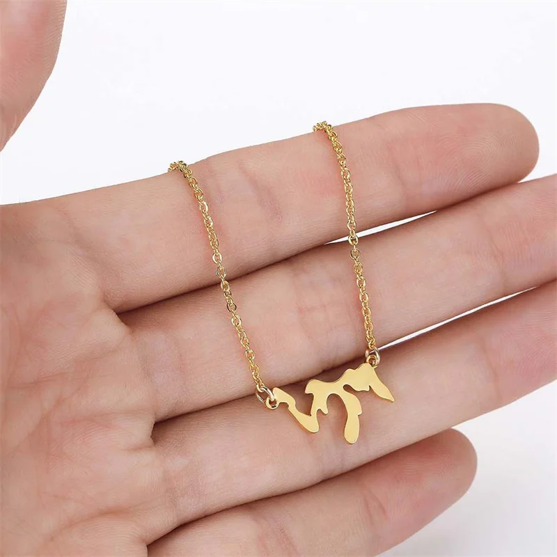 ZMZ 2019 Europe/US fashion Great lakes Michigan state necklace - Great lake Necklace - Great Lakes Home Charm Necklace