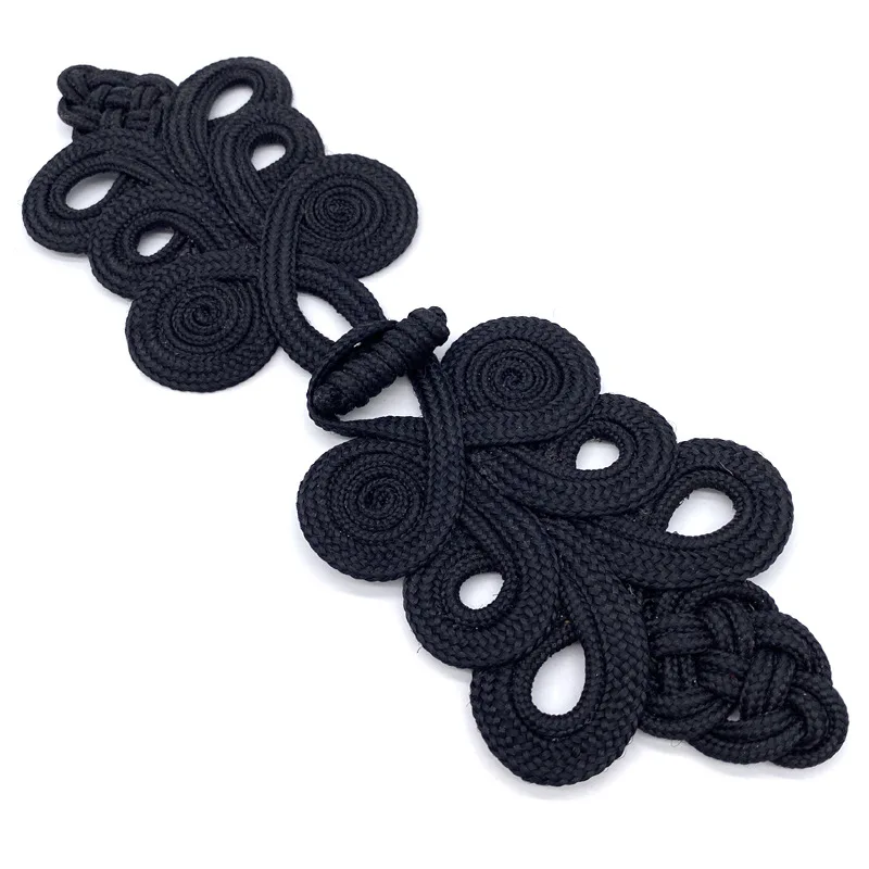 Two-Ring Four-Leaf Triangle Dyed Nylon Pankou For Belt Costume Hand-Embroidered Sewing Accessories Findings