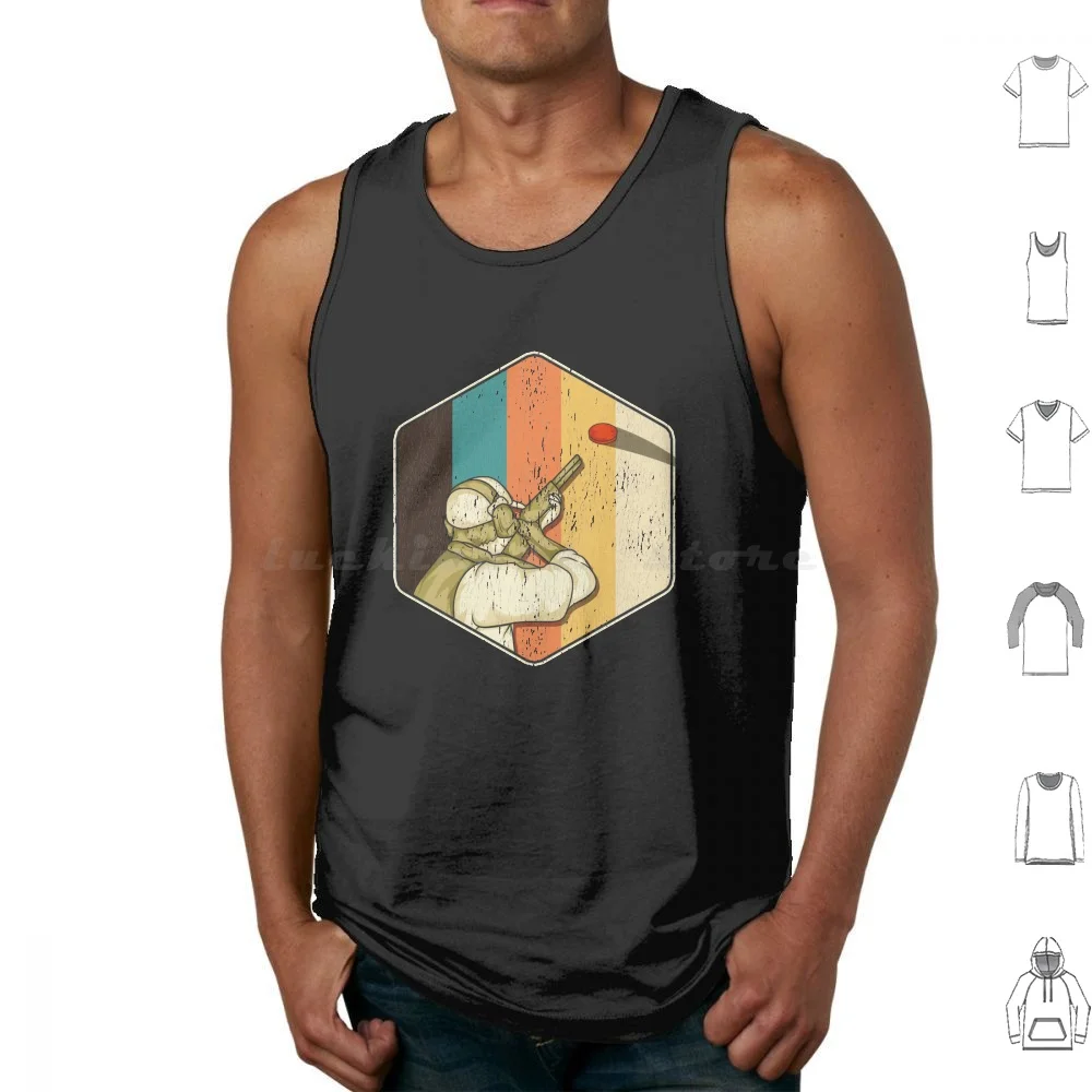 Vintage Trap Shooting Tank Tops Vest Sleeveless Skeet Trap Shooting Clay Clay Shooting Skeet Shooting Shooting Shoot Vintage