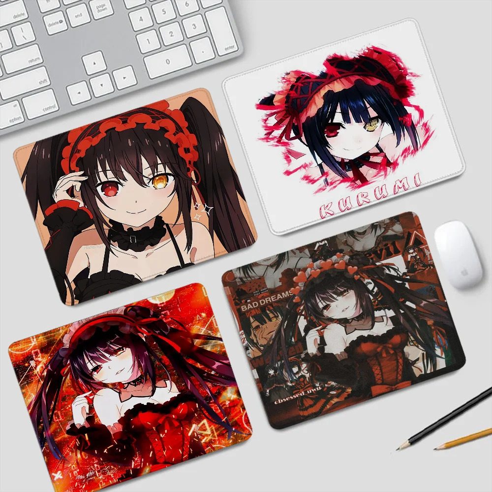 

Tokisaki Kurumi Small Mouse Pad Mat Offices Accessories Mousepad Gaming Computer Desk Mat Office Rug Gamer Mats Anime Gadgets