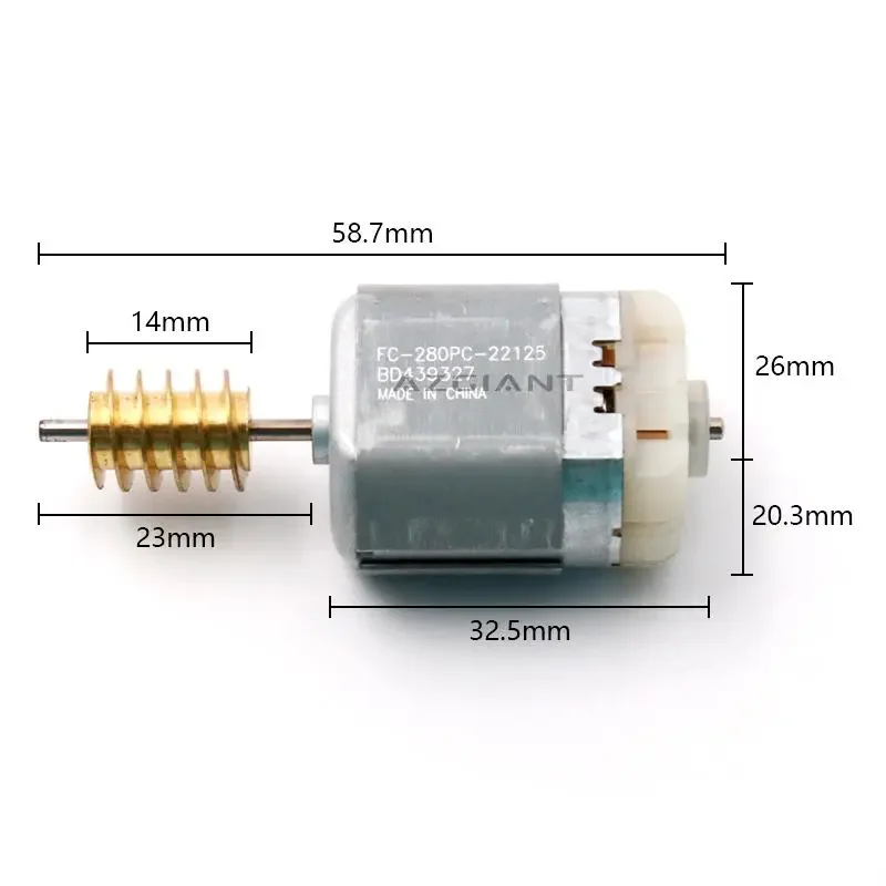 For Fiat 500X 500C Grande Punto Ottimo MK3 Steering Column Lock Actuator motor 12V control FC-280PC auto accessoires COPPER