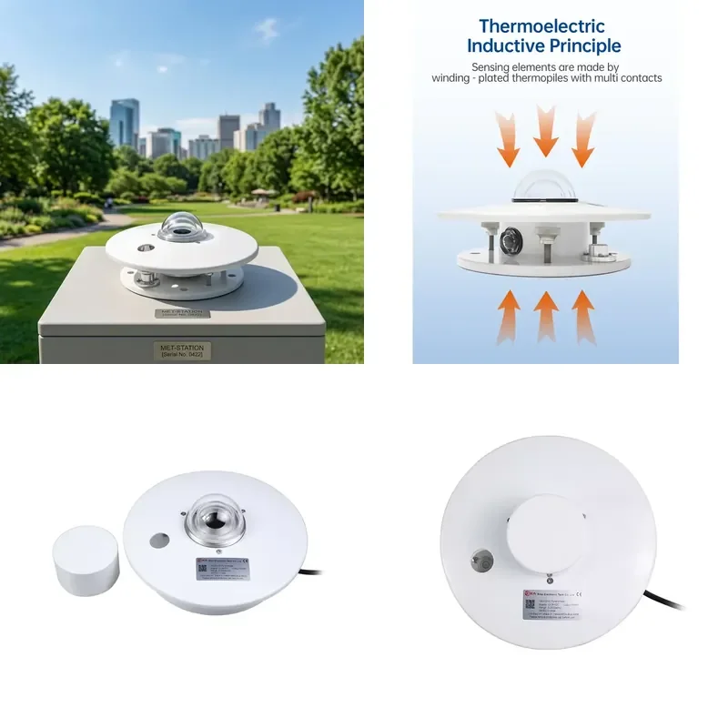 *2026*  HOT RIKA Urban Heat Island Pyranometer 0-2000W/m² RS485 for Building Energy Simulation Surface Albedo Analysis