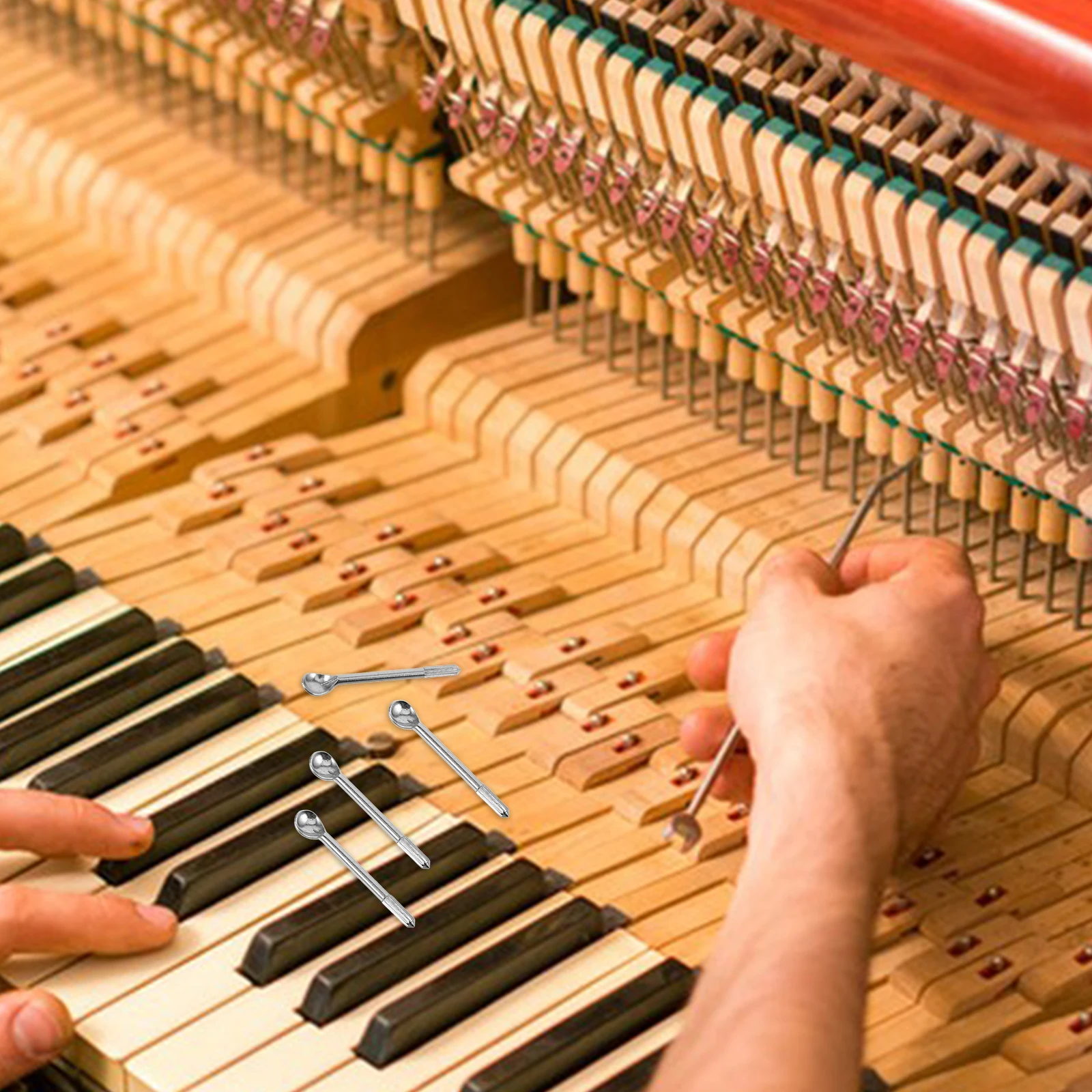 

Tuning Accessories Piano Spoon Nails Tools Durable Parts Alloy Action Maintenance Replacement