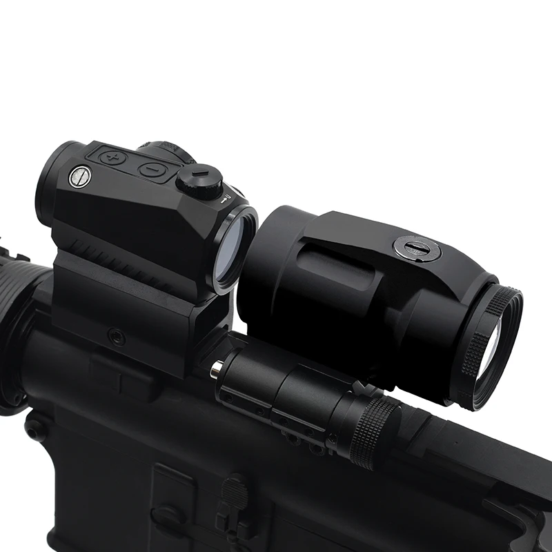 JULIET Magnifier 3X Sight with Switch to Side QD Absolute Co-witnessor Lower Third Mount for Red Dot Holographic Sight Full Mark