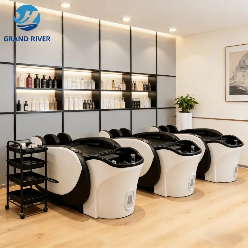

Wholesale Factory Price Electric Automatic Massage Shampoo Bed Electric Japanese Head Spa Shampoo Chair Bed Ceramic Basin Custom
