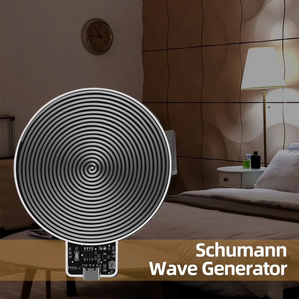 7.83Hz Schumann Wave Pulse Generator Type-C Power Supply Stable Pulse Chip Wave Pulse Generator for Home and Office Use