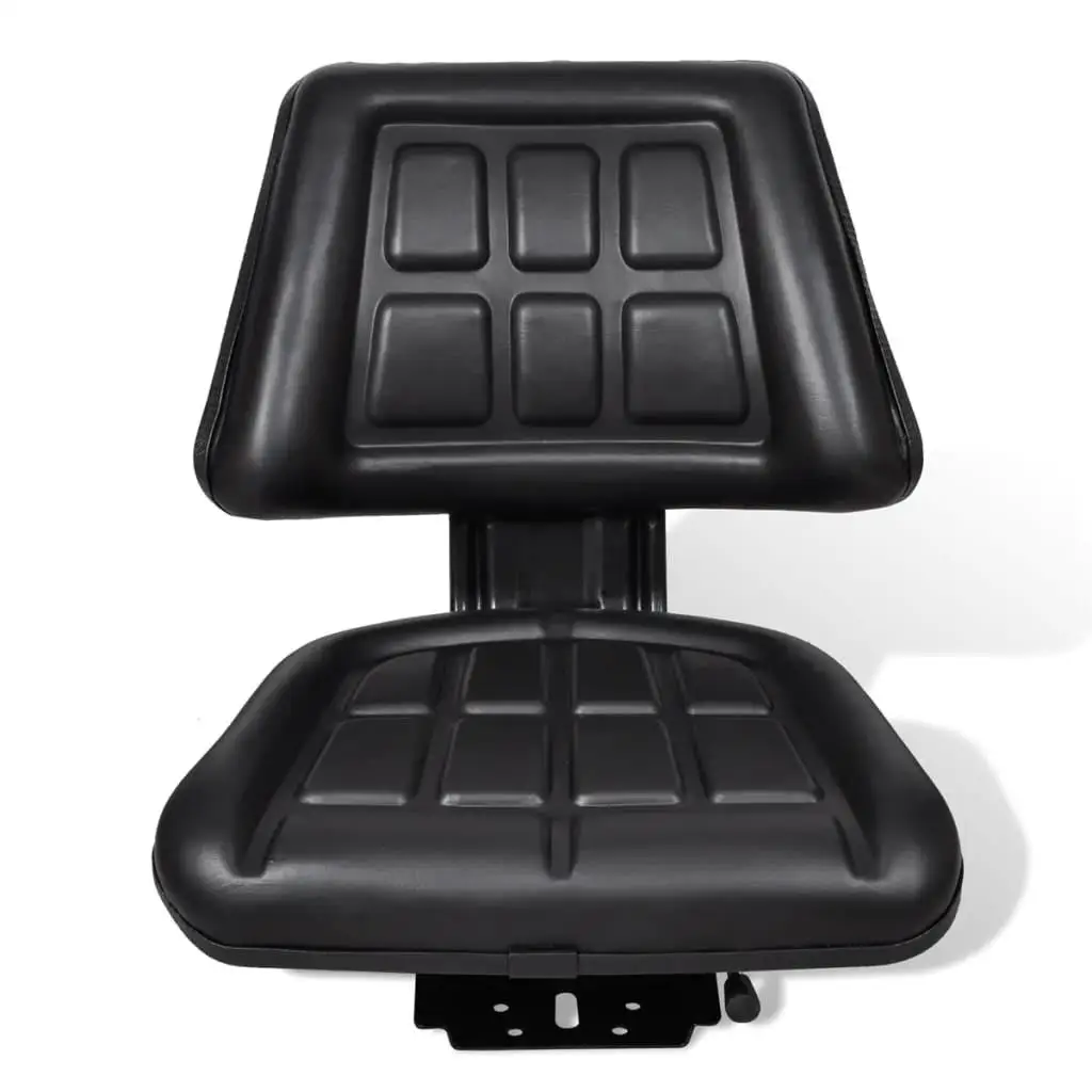 Ergonomic Black Tractor for SEAT with Backrest for Comfort & Support - Heavy-Duty Design