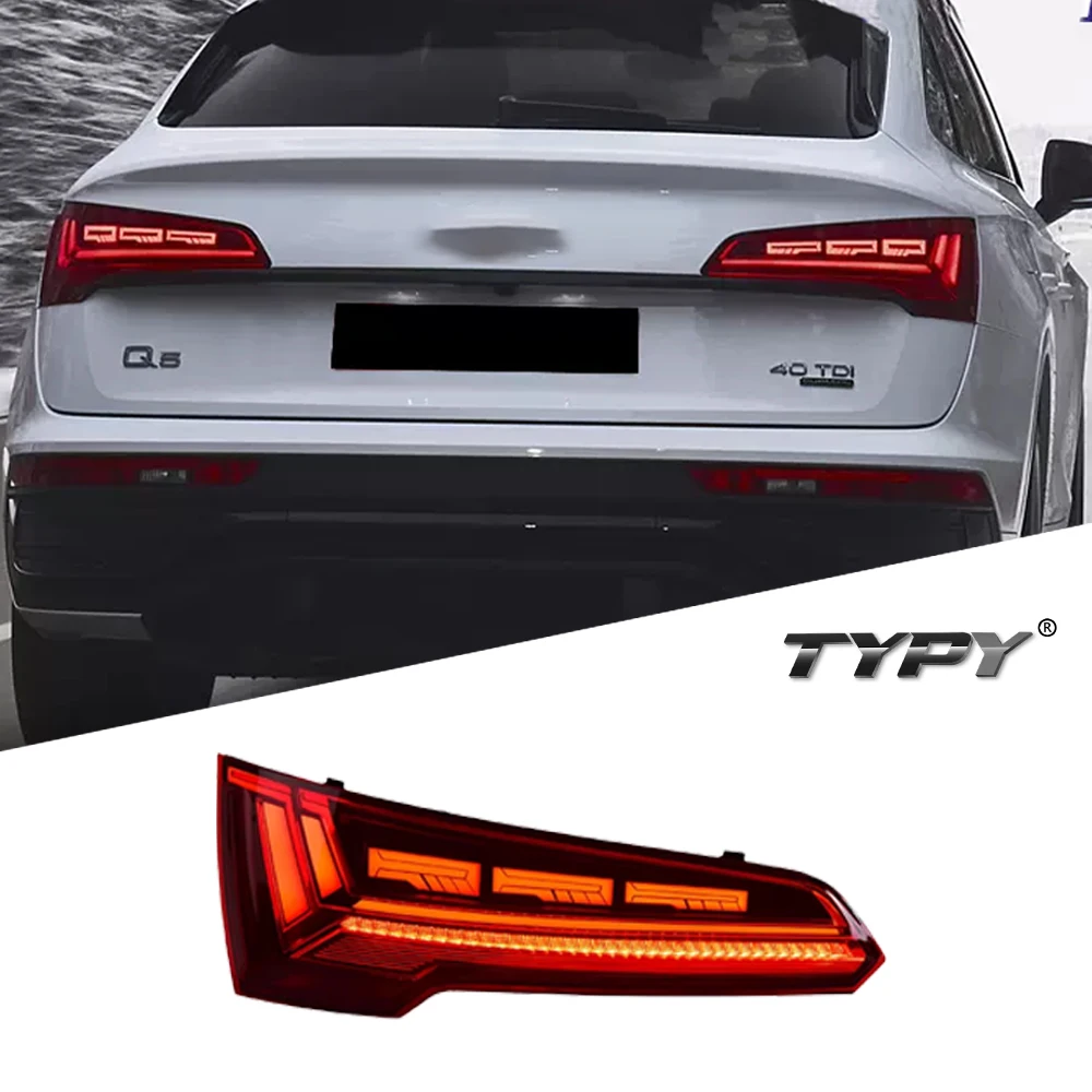 

Car Tail Lamp For Audi Q5 2018-2024 Upgrade Modified to New Dynamic Turn Signal Car LED Taillight Assembly