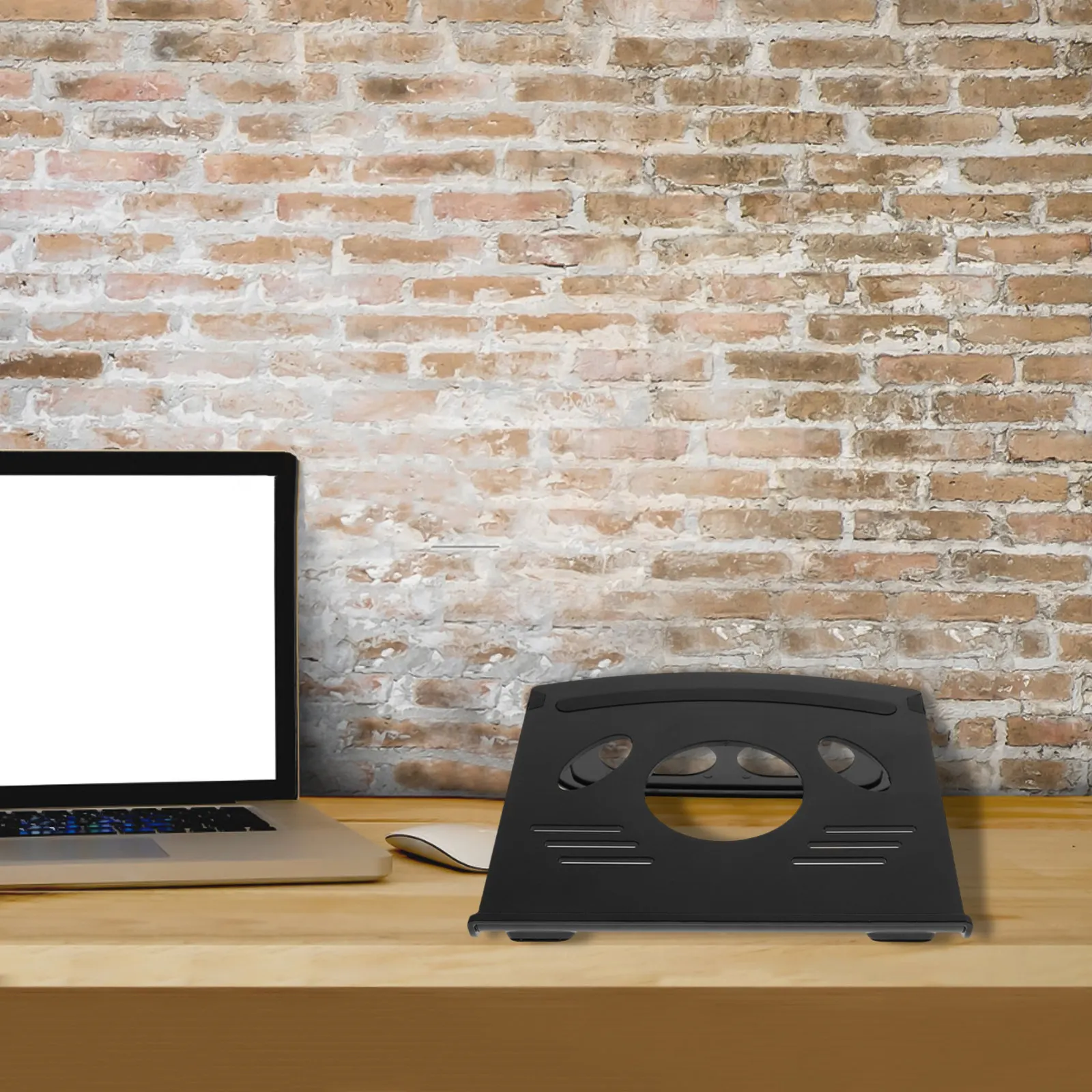 

Подставка для ноутбука на стол с противоскользящими накладками, компактный дизайн, теплоотвод, материал АБС-пластик и силикон, подставка-райзер для ноутбука для офиса