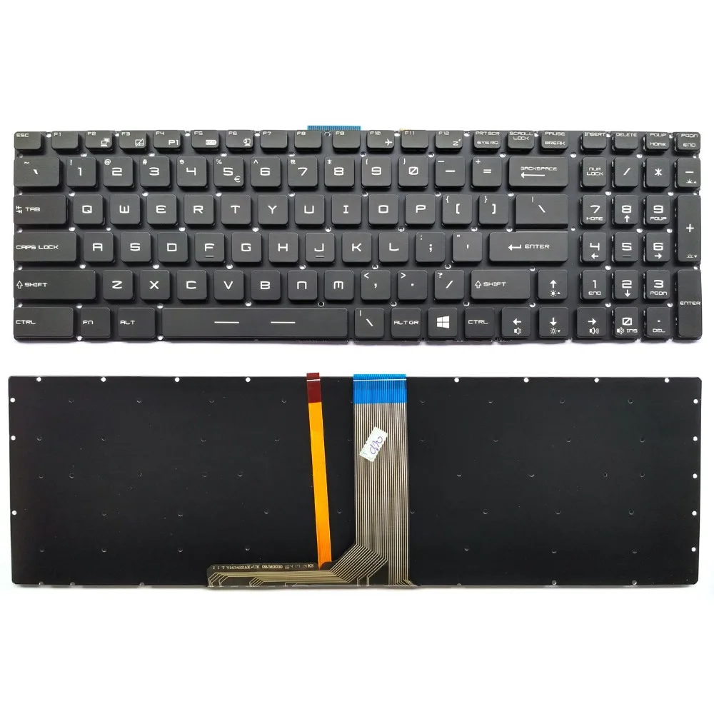 

New US Laptop Keyboard For MSI GS60 GS63VR GS70 GS72 GT72 MS-16J1 MS-16J2 MS-1781 Full Colorful Backlit V143422AK1