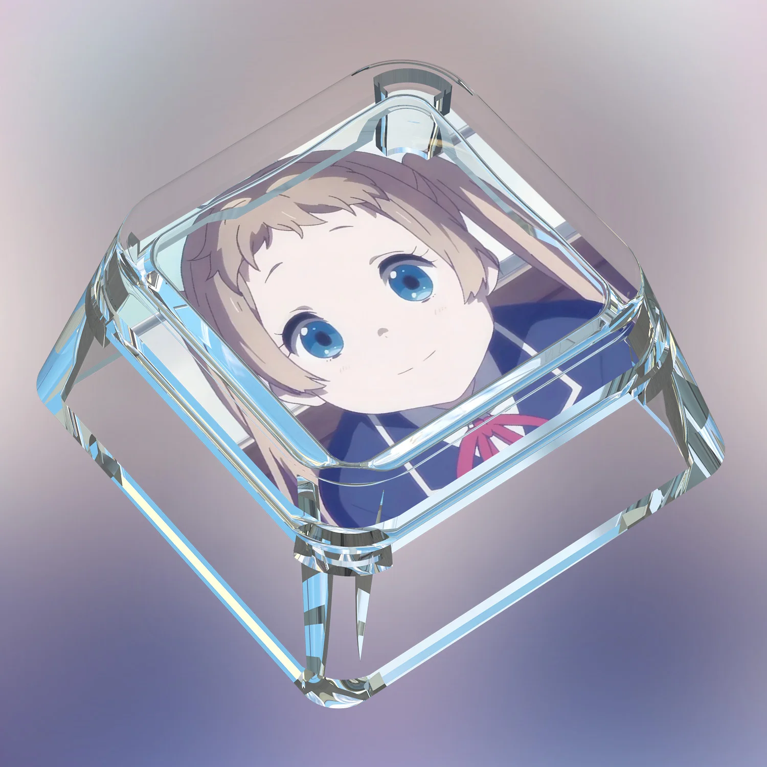 16 نماذج آلهة قصة Dekomori Sanae لوحة المفاتيح الميكانيكية Keycap شفافة نقل الضوء الميكانيكية أغطية المفاتيح دمى هدايا