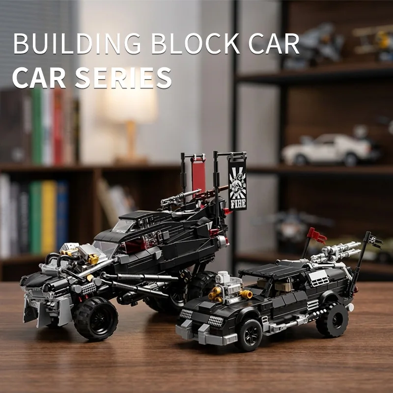1726PCS Post-Apocalyptic Off-Road Vehicle Building Blocks 12go 95005 Technical Desert Muscle Car Model Bricks DIY Toy Adult Gift